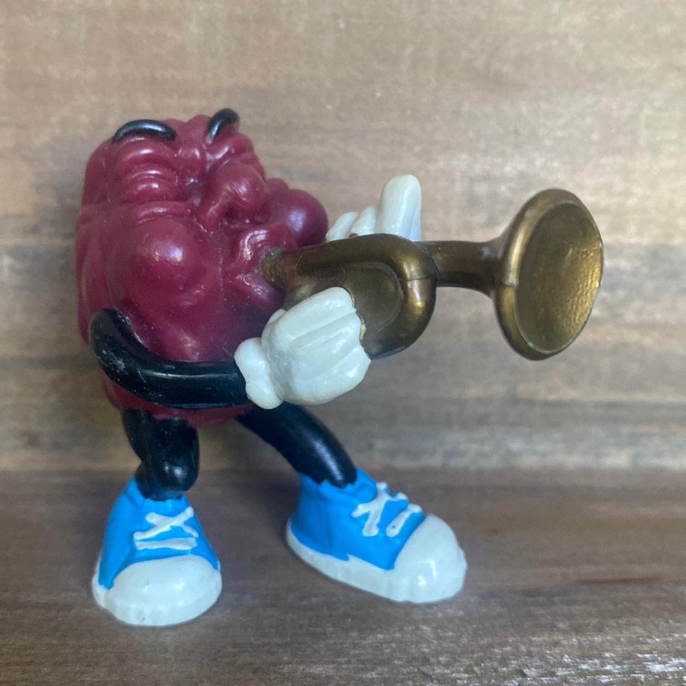 Vintage 1988 California Raisins Trumpet Player Figurine